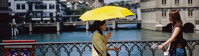 paraplu met goed weer